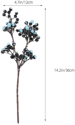 SHINEOFI 2pcs Faux Blueberry Branches Decor