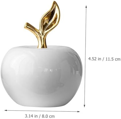 Ceramic Apple Christmas Decor Fruit Statue Ornament
