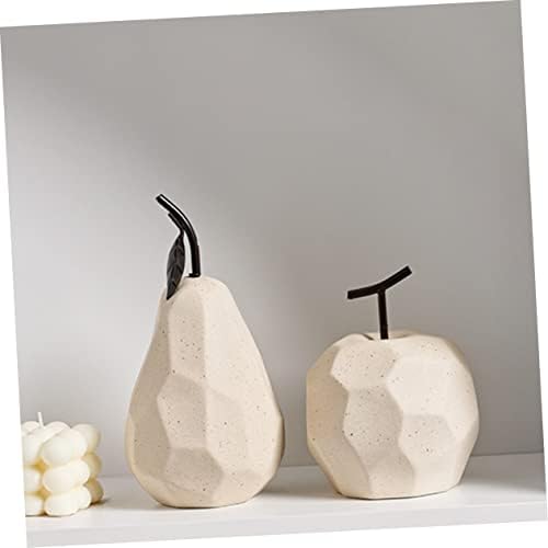Amosfun 1pc Ceramic Fruit Art Decor for Home Desktop