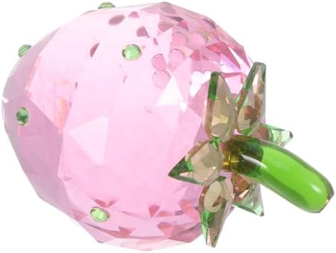 Crystal Strawberry Figurine for Home Decor