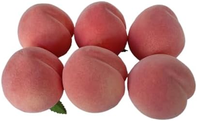 Jilukibo Realistic Artificial Peach Set of 6