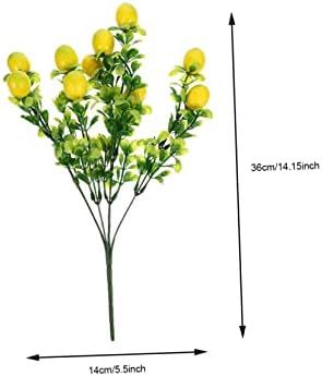 Zerodeko 2pcs Artificial Fruit Branches for Home Decor