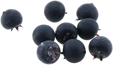 50pcs Artificial Blueberry Foam 18cm Decor
