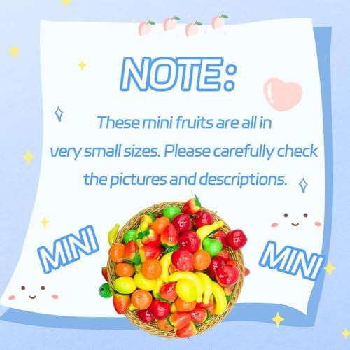 Mini Artificial Fruit Set for Party Decor 6Pcs