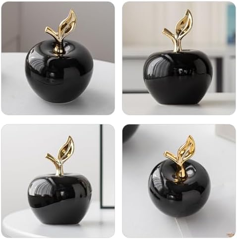 MAGICLULU Realistic Ceramic Apple Statue