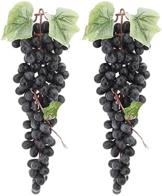 2PCS Artificial Black Grape String for Home Party Decor