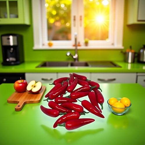 20 Pcs Realistic Fake Chili Peppers Photography Props