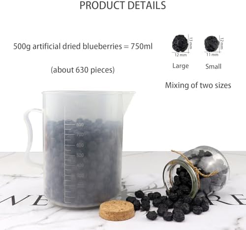 Artificial Dried Blueberries 500g for Home Decor and Centerpieces