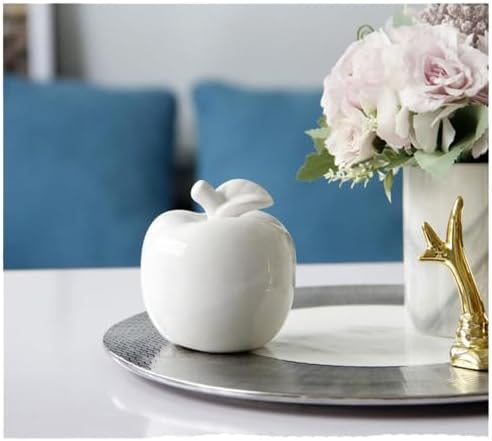 Alipher Decorative Fruit Ceramic Statue 1PCS White