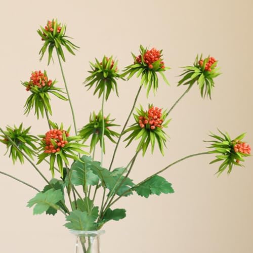 3PCS Artificial Eryngium Foam Fruit for Home Decor