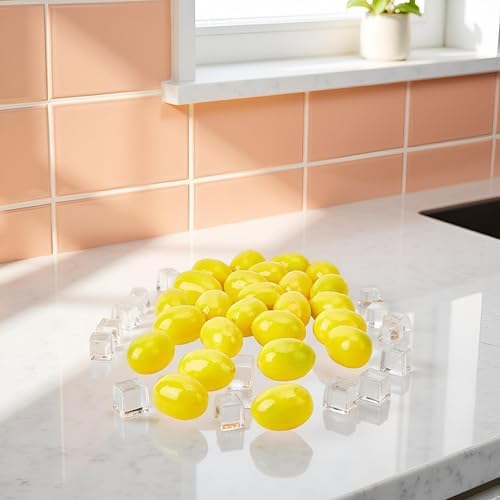 20Pcs Yellow Mini Fake Lemon Fruit Decor