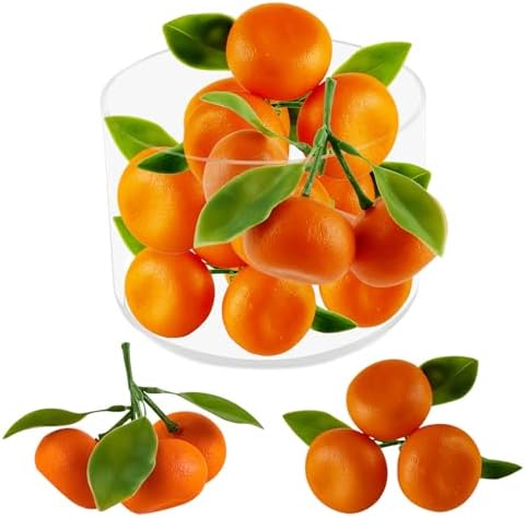 Realistic Artificial Mini Orange Decor 5 Pack