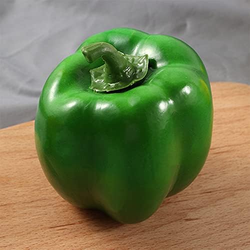 Realistic Artificial Bell Pepper Green Decor Prop