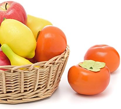 10Pcs Artificial Fruits Realistic Persimmons Decoration