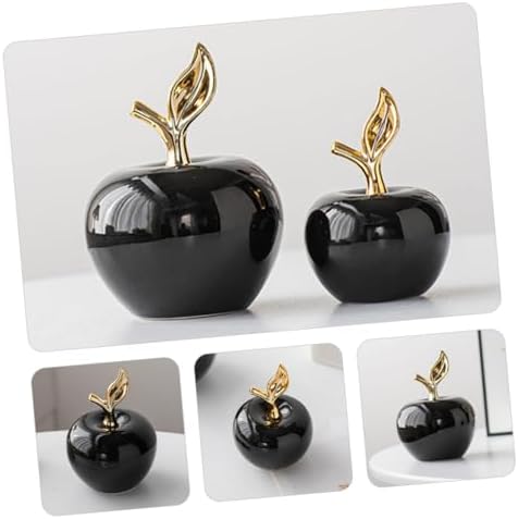 Zerodeko Ceramic Apple Ornament Decor Statue