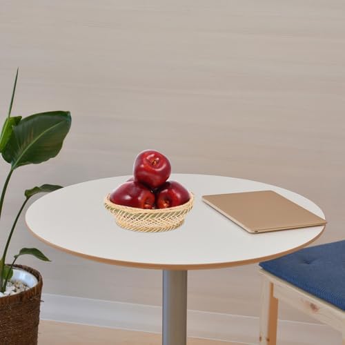 HOMSFOU 6pcs Artificial Red Apples for Decoration