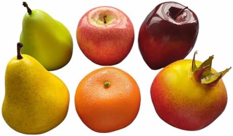 Ebonee Artificial Fruit Set for Decor Photography 6 Pack
