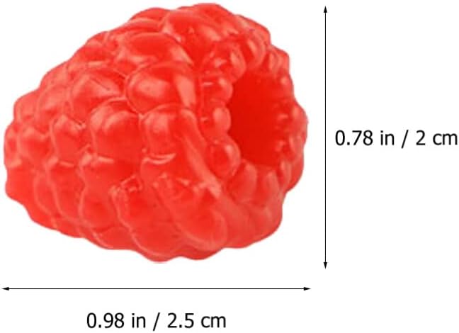 MAGICLULU 40pcs Artificial Raspberry Decoration for Photography and Parties