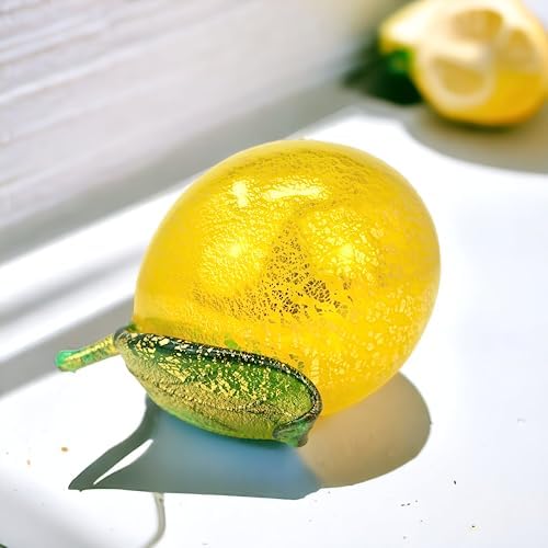 MY ITALIAN DCOR Murano Glass Lemon Figurine