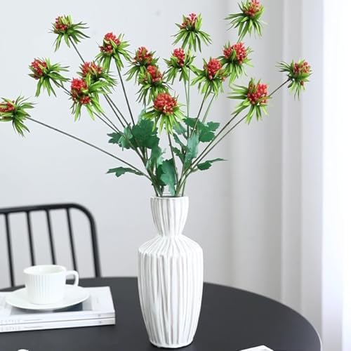 3PCS Artificial Eryngium Foam Fruit for Home Decor