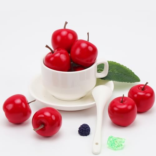 Gresorth 20pcs Christmas Artificial Red Apple Decoration
