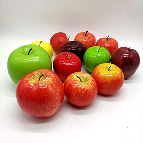 Artificial Red Apples 6PCS for Home Kitchen Decor