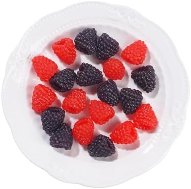 20 Pieces Artificial Raspberry for Decor and Photo Props
