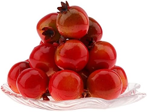 Woration 30pcs Artificial Mini Foam Pomegranate Decorations
