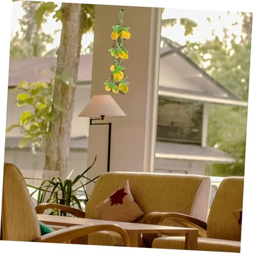 IMIKEYA Artificial Fruit Garland with Green Leaves