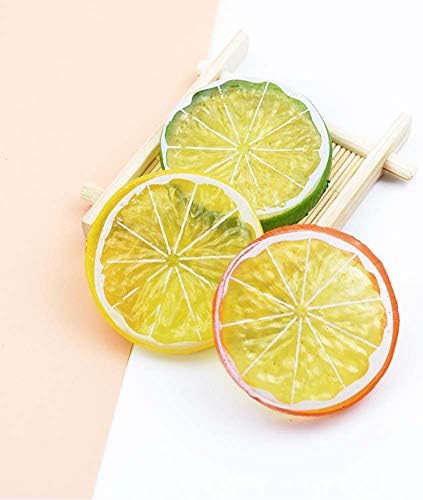 30Pcs Artificial Lemons Realistic Wedding Decor Photography Props
