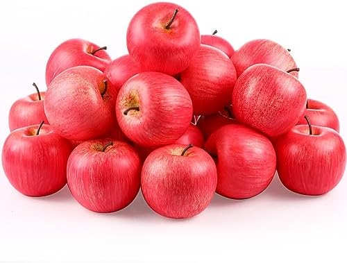 Yunlly 24 Pcs Realistic Artificial Apples Decor 1