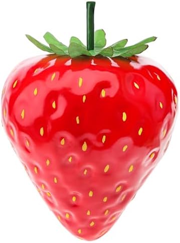 Woration 13 Inch Artificial Red Strawberry Decor