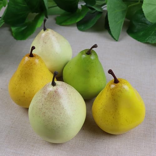 Realistic Foam Pear for Dining Table Centerpieces