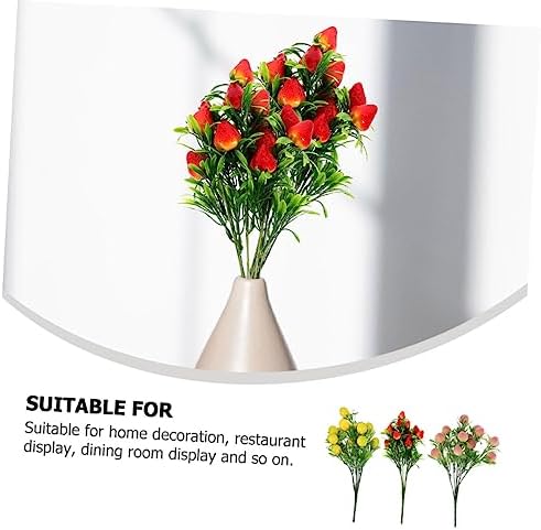 3Pcs Lifelike Artificial Fruit Branches Decor
