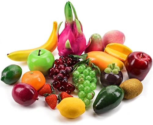Toopify 20 Pcs Artificial Fruit Set for Home Decor