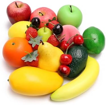 23PCS Artificial Fruit Set for Home Decor and Photography
