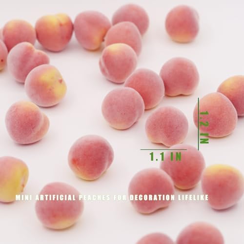 Tuxiaobu Artificial Peaches 30 Pcs Pink Decorations