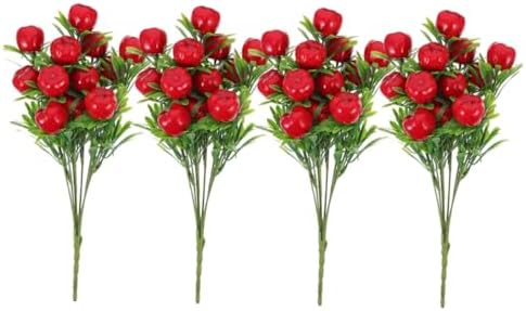 Unomor 4Pcs Artificial Fruit Branches for Home Decor