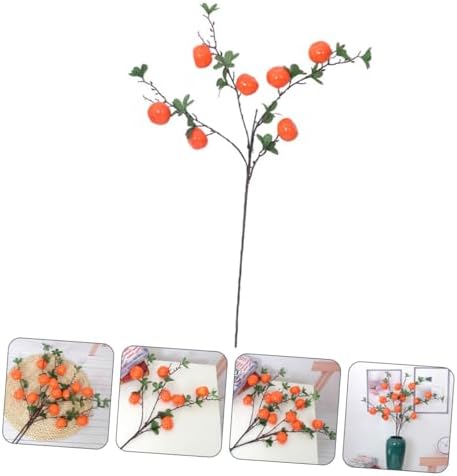 Zerodeko Realistic Artificial Orange Branch Decor