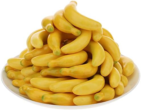 Gresorth 40pcs Mini Artificial Yellow Banana Decoration