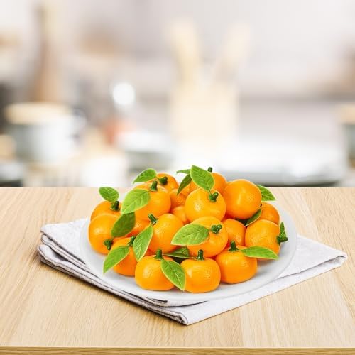 120PCS Mini Artificial Orange Decorations