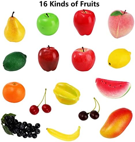ZEAYEA 28 Pcs Artificial Fruit Decor Set