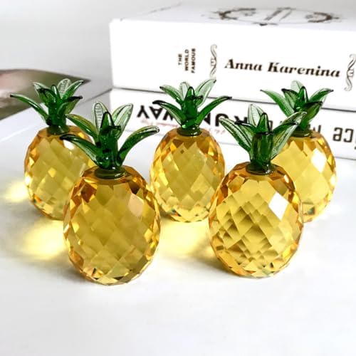Homoyoyo Kawaii Pineapple Decor Artificial Crystal Tabletop Decoration
