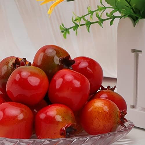 Woration 30pcs Artificial Mini Foam Pomegranate Decorations