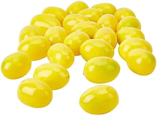 20Pcs Yellow Mini Fake Lemon Fruit Decor
