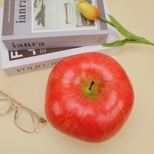 Gresorth Large Size Artificial Light Red Apple 16cm