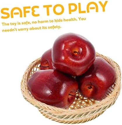 BESPORTBLE Artificial Red Apples 5Pcs Decorative Fruits