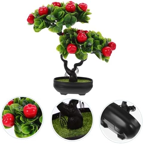 Vaguelly Realistic Artificial Fruit Tree Pot Decor