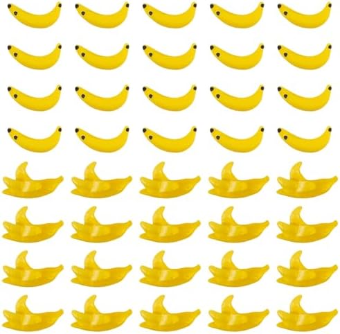 Framendino 40 Pack Miniature Bananas Artificial Decor
