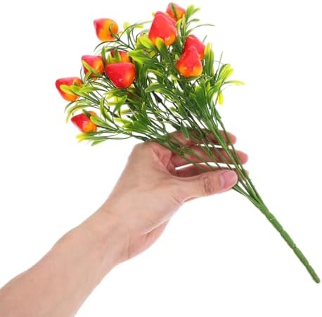 DOITOOL Artificial Strawberry Stem for Home Decor